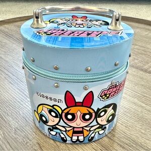 Powerpuff Girls Purse Round Tin Zippered Bucket